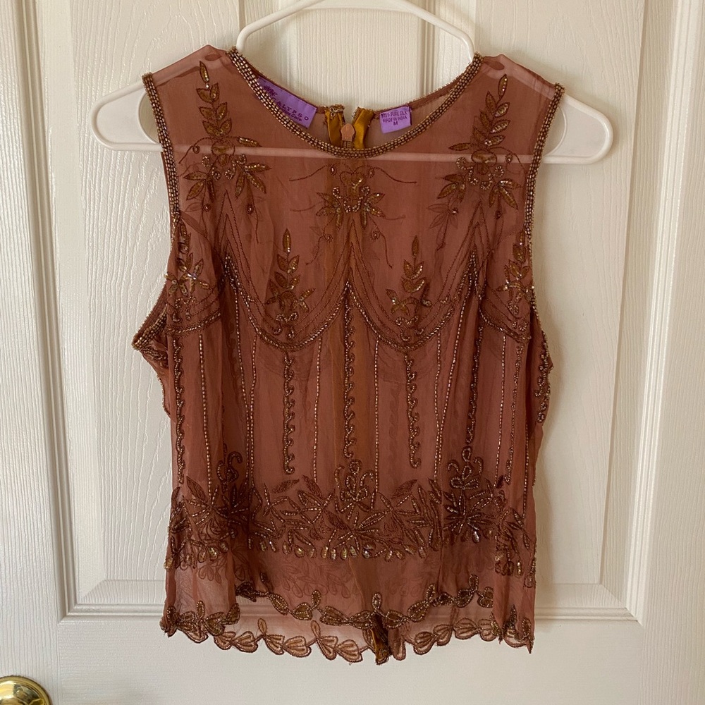 Stunning Vintage Sheer Top